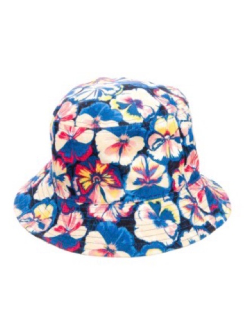 Paco Rabanne Floral Bucket Hat 100% Cotton Multicolor Made in France
